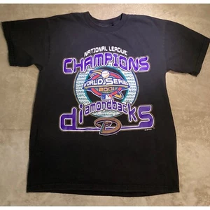 Diamondbacks T-Shirt National League Champions World Series 2001 Uomo Medium - Foto 1 di 4