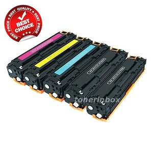 5PK Color Toner Set for HP CE410A CE411A CE412A CE413A Laserjet 400 M451 M475 - Picture 1 of 6