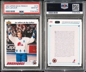1991 Upper Deck FRENCH Guy Lafleur Final Game #219 PSA 10 GEM MINT SP - Picture 1 of 1