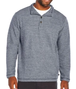 Herren Pullover Pulli Langarm Stehkragen Baumwollmischung Gap Mittelalter Blau Med - Bild 1 von 7