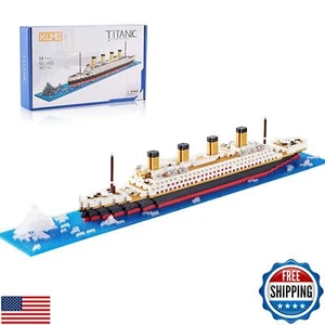 KLMEi Micro Mini Blocks Building Set Architecture Titanic Cruise Ship Modle K - Picture 1 of 5