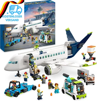 BESUCHE DEN LEGO-STORE LEGO 60367 City Passagierflugzeug Spielzeug-Set, Großes Flugzeug-Modell Mit Fahr