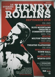 Henry Rollins 2016 Australian Tour - A2 sized poster - Bild 1 von 1