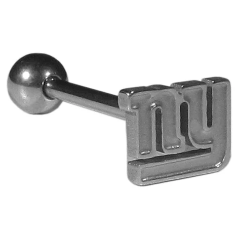 New York Giants Stainless Steel Barbell Tongue Ring (Logo) NFL Football Cover