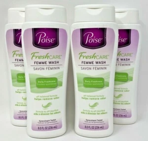 4 Poise Fresh Care Femme lavado fresco diario femenino 8 oz pH equilibrado sin olor - Imagen 1 de 2