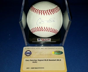 Gary Sanchez Yankees Autographed signed #24 OML Baseball Rookie Steiner COA - Picture 1 of 5