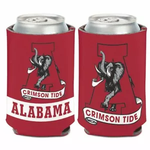 ALABAMA CRIMSON TIDE COLLEGE VAULT 2 SIDED DESIGN CAN HOLDER NEW WINCRAFT ๐ - Picture 1 of 1