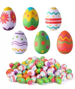 120 Pcs Easter Eggs Ornaments for Tree Decorations Multicolored Easter - Picture 1 of 5