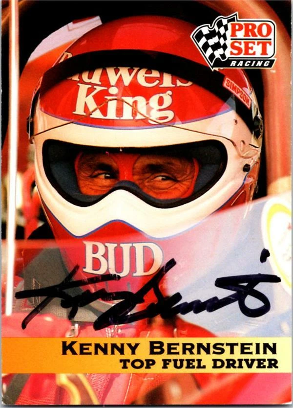 Kenny Bernstein autographed Trading Card NASCAR, Auto Racing, SC 1992 Pro Set #2 - Image 1 of 1