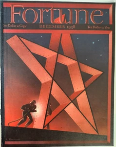 Star Construction Petruccelli Fortune Magazine Cover Vintage 1938 Art Print - Picture 1 of 7
