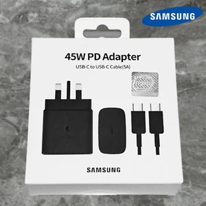 Samsung Galaxy Official 45W Super Fast Charger 2.0 with USB-C to C Data Cable - Picture 1 of 15