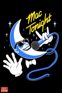 McDonalds Moon Man Mac Tonight 13x19 Reprint POSTER FREE SHIPPING #2 - Foto 1 di 1