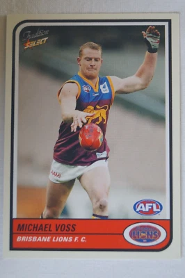 Australian Rules Football Card AFL-VFL Select Tradition Brisbane Michael Voss - image 1 of 4