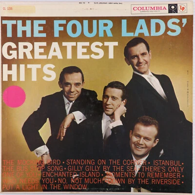 The Four Lads' Greatest Hits - 1958 Mono LP Columbia Records CL 1235 6-Eye Foto 1 de 4