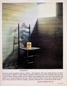 VINTAGE 1960s Print Ad ~ Pennzoil Motor Oil ~ America's Ask-For Motor Oil - Picture 1 of 1