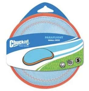 🆕Chuckit! Paraflight Flying Disc🐶Dog Toy🐕Small (6.75")🐩Orange and Blue - Picture 1 of 5