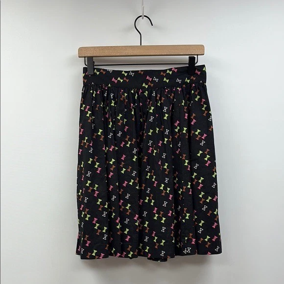 Falda Trashy Diva Bow Gráfico Años 50 Plisada Línea A Estampado Novedad Preppy Negra 8 Foto 1 de 4