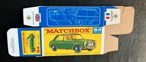 Matchbox #64a M.G. 1100 '68-'70 Type F Repro Box - Picture 1 of 2