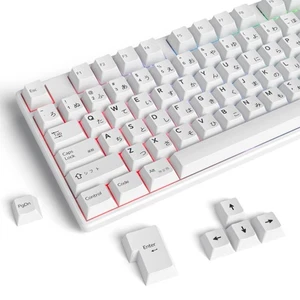 135 Japanese White Keycaps Cherry Profile DYE-Sub for TKL 65% Fullsize - Picture 1 of 7
