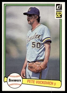 1982 Donruss Pete Vuckovich Milwaukee Brewers #458 - Picture 1 of 2
