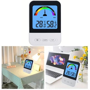 Indoor Digital Thermohygrometer with Adjustable Stand and Clear Display - Picture 1 of 8