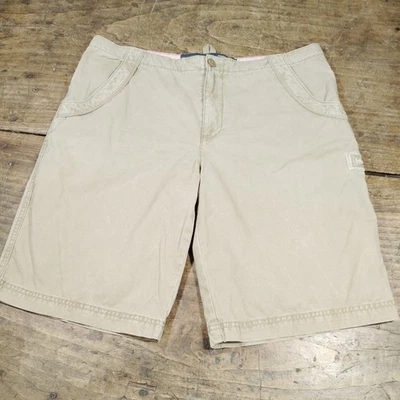 Life Is Good Womens Sz Large Shorts Khaki Tan Chino Cotton Outdoor Casual - Image 1 of 4