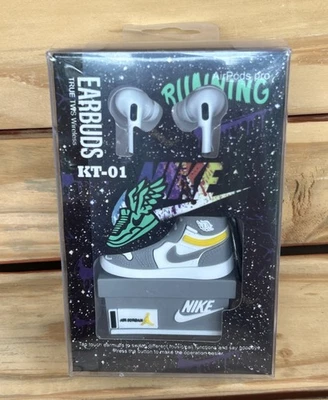 Nike Air Jordan Airpods Case Covers 1st 2nd Gen Includes Wireless Earbuds - Image 1 of 3