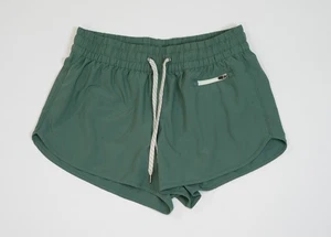 Vuori Clementine 2.0 Shorts Women’s Medium Green Drawstring Zip Pocket Lined - Picture 1 of 10