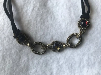 Beautiful Lia Sophia "CASSAVA" Necklace, Cut Crystals - Image 1 of 4