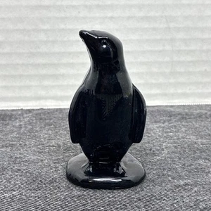 Vintage Boyd Glas Artie der Pinguin schwarz Kunst Glasfigur 3" - Bild 1 von 5