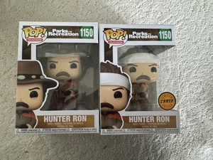 Funko Pop! Lot Parks Recreation Hunter Ron Swanson #1150 Set w/ Chase - Picture 1 of 7