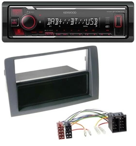 Kenwood MP3 Bluetooth USB DAB Autoradio für Fiat Idea (350, 03-11) - grau - Bild 1 von 7