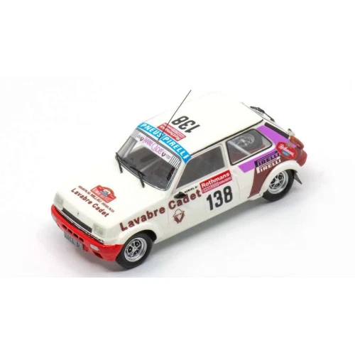 RENAULT 5 GR.2 N.138 1000 PISTES DE CANJUERS 1983 AURIOL-TISSIOT 1:43 Spark Mode - Immagine 1 di 1
