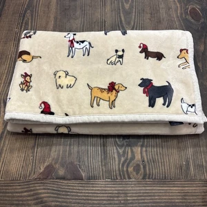 Seasonal Dogs Home Plush Sherpa Cuddl Duds Throw Blanket 50 x 60 (46/47x59) - Picture 1 of 4