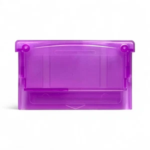 Clear Purple Gameboy Advance Cartridge Shell GBA SUPERCARD Flash Cart Housing - Picture 1 of 5