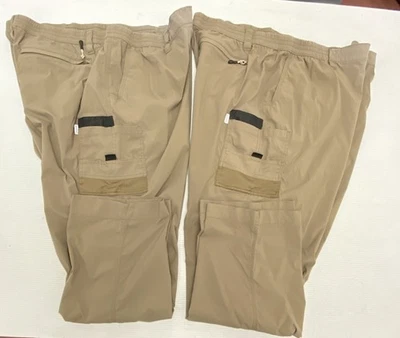 2 Magellan Outdoors Men’s 3 XL 48-52" x32 Fish Gear Pants Elastic Waist Stretch - Image 1 of 4