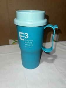 TUPPERWARE INSULATED Commuter TRAVEL COFFEE MUG CUP 16 Oz-E3 Empower #1 **New** - Picture 1 of 16