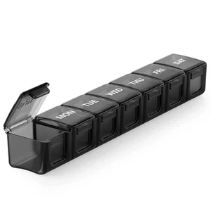 Extra Large Weekly Pill Organizer, 7 Day Daily Pill Box Case Easy to Open, Si... - Picture 1 of 8