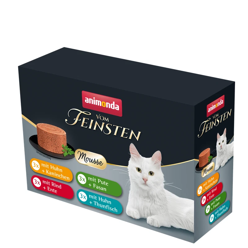Animonda Katzenfutter Nassfutter Vom Feinsten Mousse Adult Mixpaket 12 g