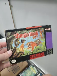 Disney's Jungle Book SNES CIB Complete Game Cartridge Box Manual Super Nintendo - Picture 1 of 15