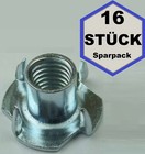 16 x Einschlagmutter M10 x 12 Gewinde Einschlagmuttern M10x12 verzinkt DIN 6930