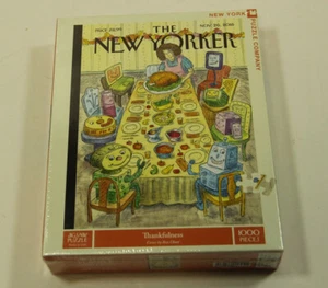 "Thankfulness" Roz Chast ~ New York Puzzle Company Jigsaw (1000 pc) Thanksgiving - Picture 1 of 4