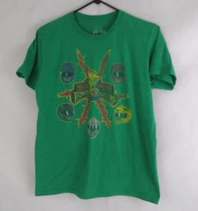 Mighty Morphin Power Rangers Men's Green Graphic T-Shirt Size Medium - Picture 1 of 5