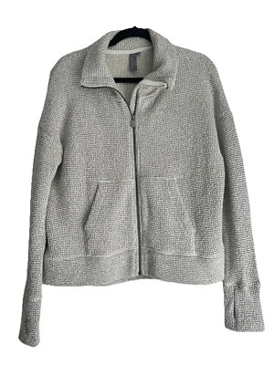 Chaqueta SWEATY BETTY Mujer Restful Boucle Tejida Cremallera Completa Talla S Foto 1 de 4