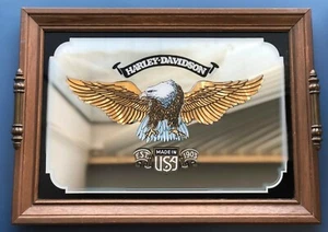 Vintage Harley Davidson 80th Anniversary Ltd Edition Mirror Serving Tray 1983 - Picture 1 of 2