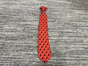 New! Puccini Red Color Clip On Neck Tie Silk Handmade Silk - Picture 1 of 10