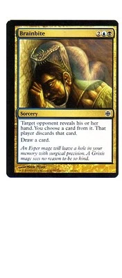 MTG MISPRINT ERROR ALARA REBORN BRAINBITE MISCUT MAGIC THE GATHERING CARD  - Image 1 of 4