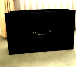 RAG AND BONE GIANT SHOPPING / Gift BAG BLACK SUPER BIG XXL 24"w X 14.5"h x6"base - Picture 1 of 11