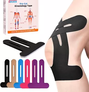 Precut Kinesiology Tape for Knees, 10 Pcs - Knee Support & Stability, Knee Pa... - Picture 1 of 8