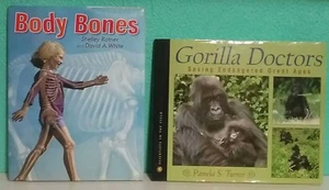 Lot of 2 Hardcover: Body Bones + Gorilla Doctors : Saving Endangered Great Apes  - Imagen 1 de 4